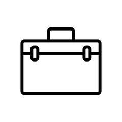 vector briefcase icon illustration on white background..eps