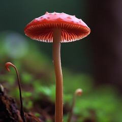 red mushroom in forest