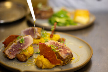 lamb chops with vegetables