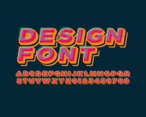 3D Bold with the layer font set