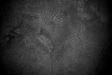 Old wall texture cement dark black gray background abstract grey color design are light with white gradient background.