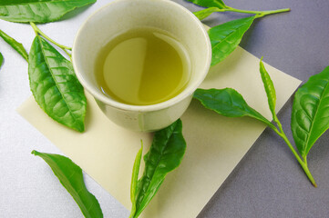 緑茶の新茶と生茶葉