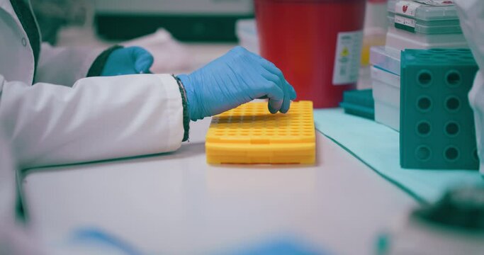 Health Care Laboratory Scientist Working on Vaccine Covid 19 Cancer Flu
