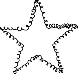 Hand drawn star