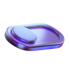 3D Render Abstract Hologram Geometric shape