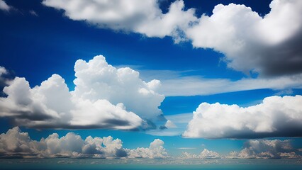 Cloud Gazing on a Beautiful Blue Sky