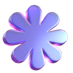 3D Render Abstract Hologram Geometric shape