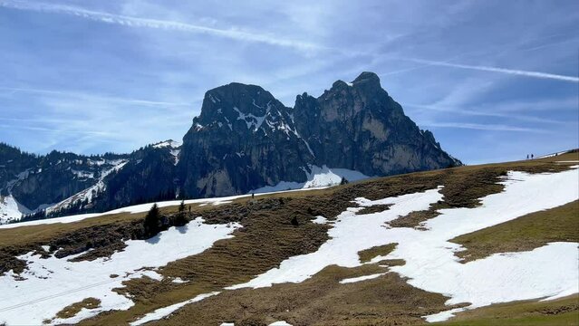 Magnificent mountain panorama in the Alps - travel photography