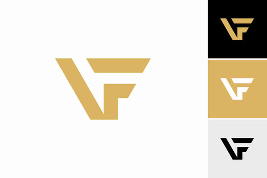 initial letter vf logo vector premium design