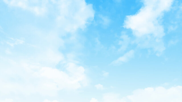 Sky blue background. Sky cloud clear. Blue sky and clouds with copy space