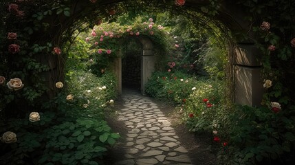 A Rose-Adorned Path: The Enchanting Oasis 3. Generative AI