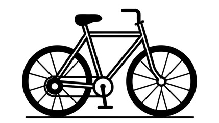 Fototapeta na wymiar Bicycle icon on white background. Vector illustration