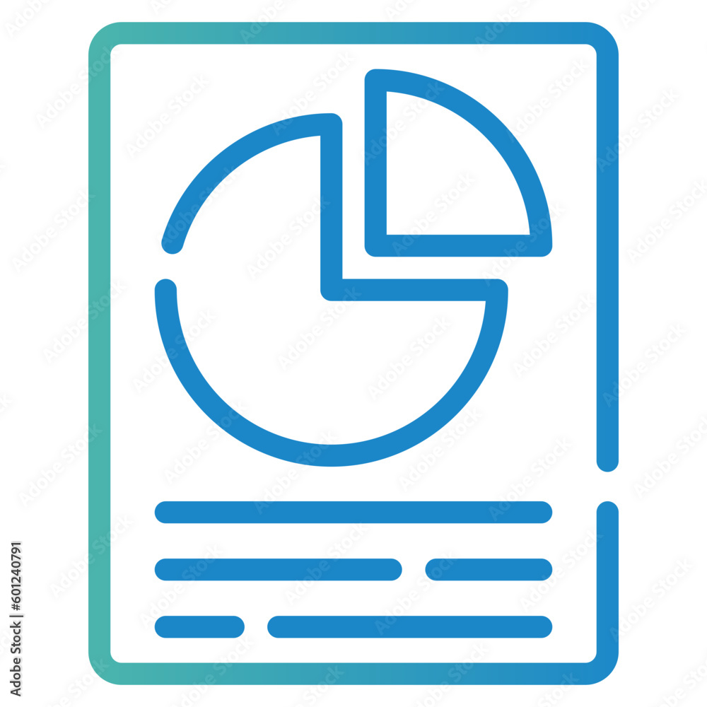 Canvas Prints Business Report Icon