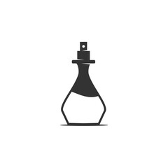 bottle perfume logo template. Icon Illustration Brand Identity. Isolated and flat illustration. Vector graphic