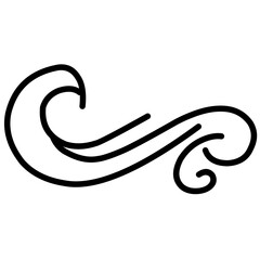 Obraz premium Swirl Decoration Vector Line Dividers Border 