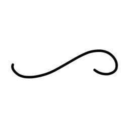 Swirl Decoration Vector  Line Dividers Border 