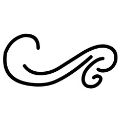 Swirl Decoration Vector  Line Dividers Border 