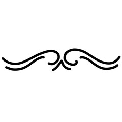 Swirl Decoration Vector  Line Dividers Border 