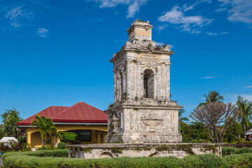 Fototapeta na wymiar Mactan Shrine, aka Liberty Shrine, a memorial park on Mactan in Lapu Lapu City, Cebu, Philippines. Translation: Spanish Glories