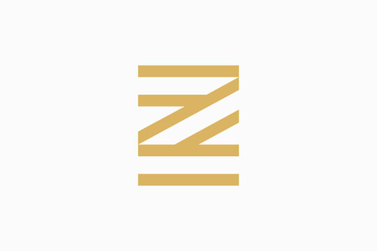 initial letter line z logo vector premium design
