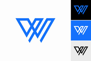 initial letter w logo vector premium design