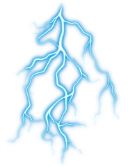 realistic blue lightning flash effect with ambient light