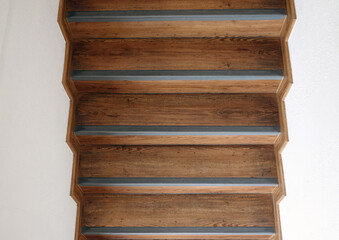 Staircase wood floor plate texture. wood background