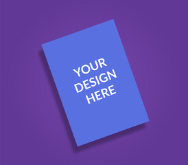 A4 Letterhead Mock Up design, Template Design for Presentation of Letterhead.