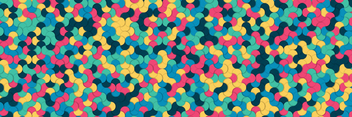 Seamless pattern with colorful stripes.  Colorful Geometric shapes grid texture