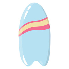 Cute surfboard illustration