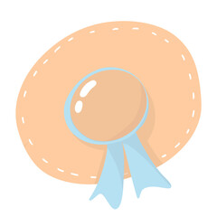 Summer woman hat illustration