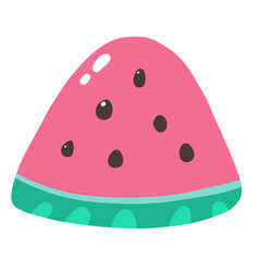 cute Watermelon slice illustration