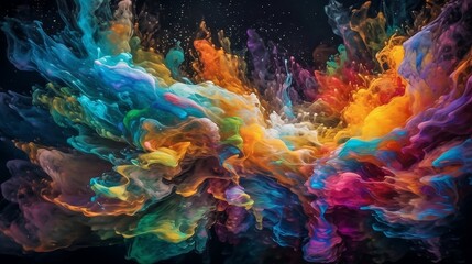 Fototapeta na wymiar Colorful Desktop Background Generative AI