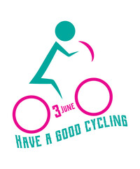 Cycling t shirt design vector file