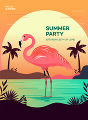 Summer Concept Poster Layout