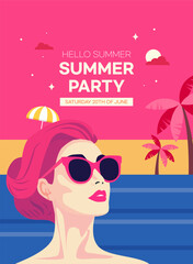 Summer Concept Poster Layout