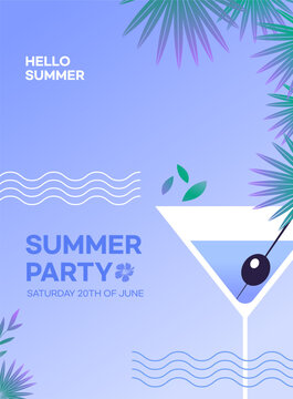 Summer Concept Poster Layout