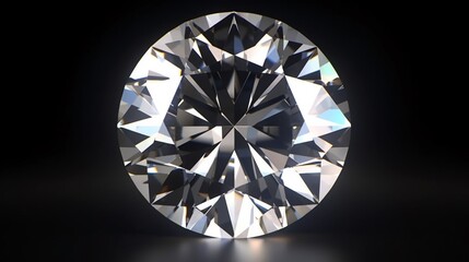 diamond on black background