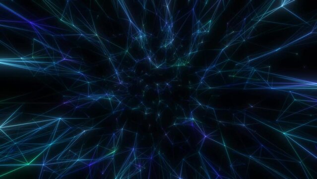 A quick rotation of the neural fields on a black background. Seamless loop.