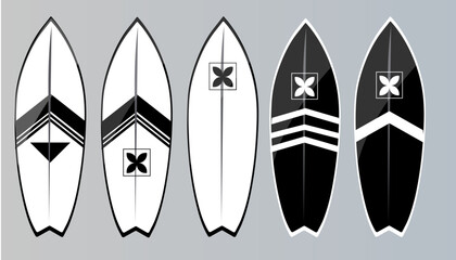 Surfboard vector