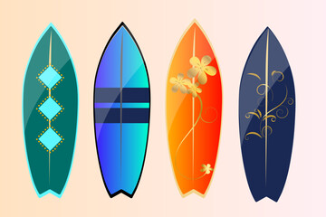 Surfboard vector