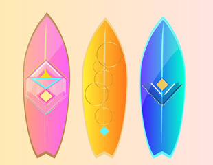 Surfboard vector