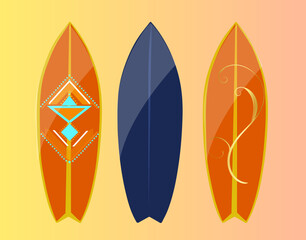 Surfboard vector