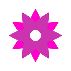 pink water lily vector floral flower vector illustration