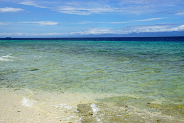 scenic coast of cebu island on the philippines