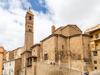 buildings of the historic center of the city of Tarazona in the province of Zaragoza, Spain