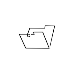 Folder Line Style Icon Design