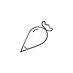 Piping Bag Line Style Icon Design