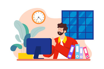 Job seekers start working at the company.