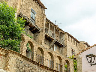 Fototapeta na wymiar buildings of the historic center of the city of Tarazona in the province of Zaragoza, Spain